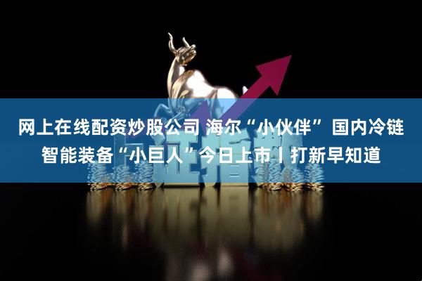 网上在线配资炒股公司 海尔“小伙伴” 国内冷链智能装备“小巨人”今日上市丨打新早知道